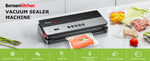 kitchen Vacuum Sealer Machine, Multi-Functional Food Sealer, Built-in Cutter & Bag Storage, Globefish Technology for High-Speed Continuous Working, Food Vacuum Sealer with Vacuum Bags & Roll Bag.Free and fast delivery.