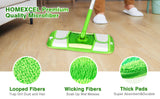 Microfiber Mop Pads Compatible with Swiffer Sweeper Mops, Reusable and Machine Washable Floor Mop Pad Refills, Mop Head Replacements for Multi Surface Wet & Dry Cleaning, Pack of 4