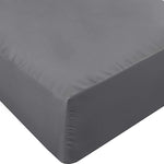 Cymak Bedding Full XL Fitted Sheet - Bottom Sheet - Deep Pocket - Soft Microfiber -Shrinkage and Fade Resistant-Easy Care -1 Fitted Sheet Only (Grey)