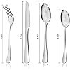 Cutlery Set, 24 Piece Stainless Steel Flatware Set, Silverware Set Service for 6, Dinnerware Utensil Set with Knife, Fork, Spoon, Dessertspoon, Use for Home, Restaurant with Gift Box,FREE AND FAST DELIVERY ONE WEEK.