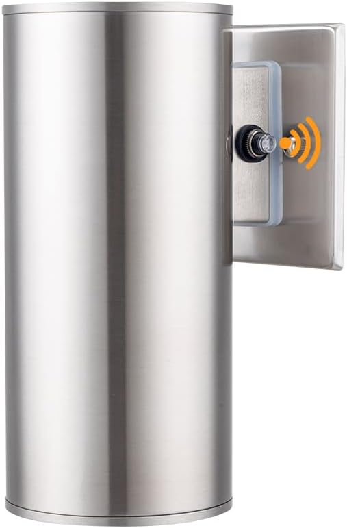 Stainless Steel 9" Exterior Dusk to Dawn Sensor Wall Light,UL Certified, free delivery till monday 3rd july