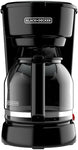 Cymak 12-Cup Coffee Maker with Easy On/Off Switch, Easy Pour, Non-Drip Carafe with Removable Filter Basket, Black