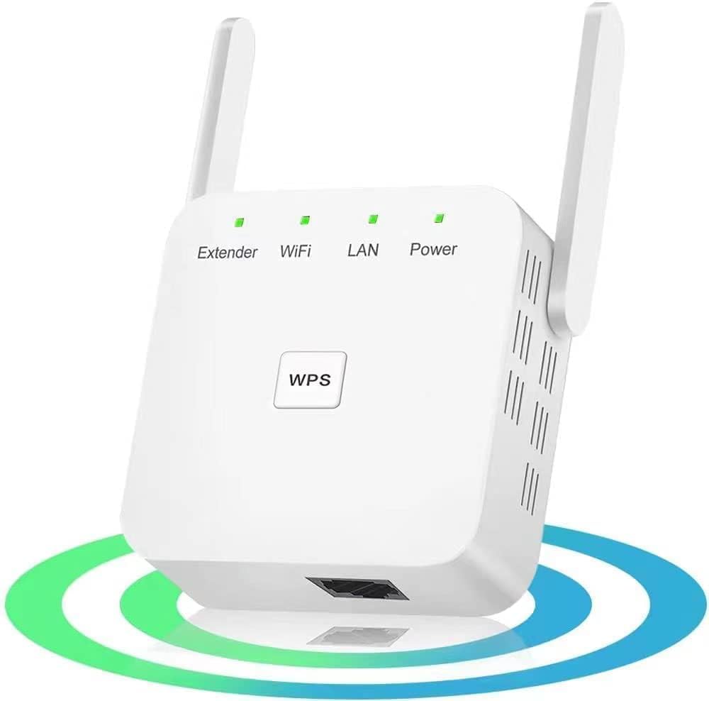 2024 Newest WiFi Extender, WiFi Repeater, WiFi Booster, Covers Up to 9860 Sq.ft and 60 Devices, Internet Booster - with Ethernet Port, Quick Setup, Home Wireless Signal Booster