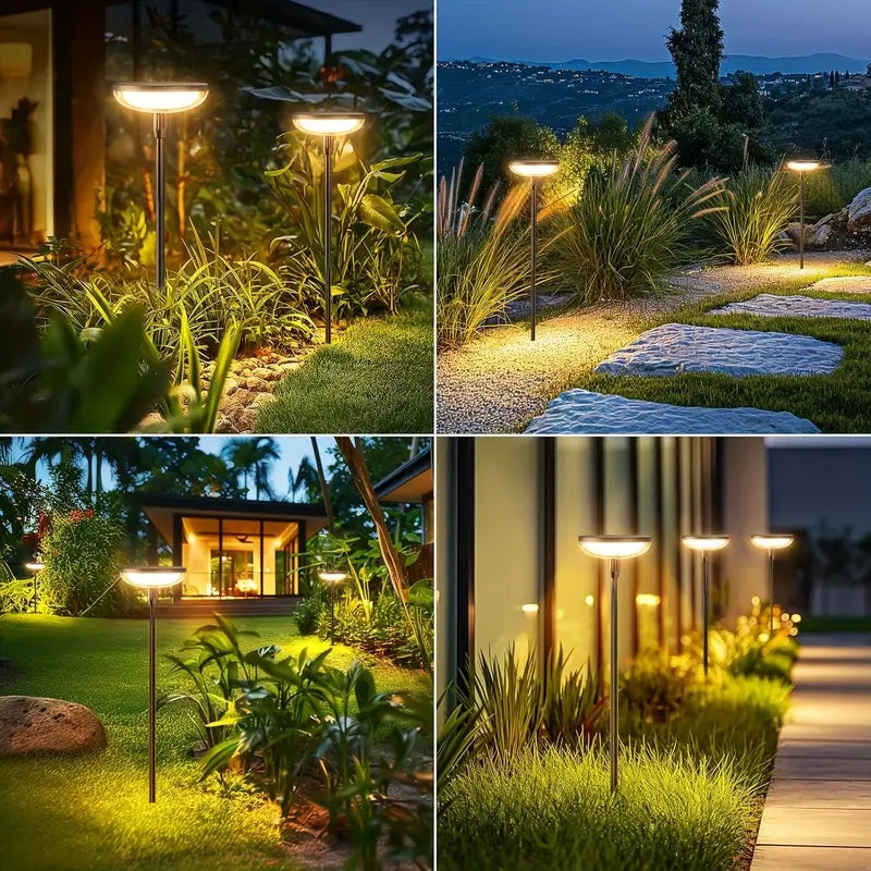 6 Pack Super Bright Solar Lights Outdoor Garden | Solar Powered Built-in 1000mAh Battery, Sway By Wind, Garden Ornament For Yard Patio Pathway Decorations,free shipping