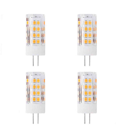 G4 LED 3W=35Watt, 300 lumens Soft White (3000K),G4 Bi Pin Base, Flicker Free Dimmable G4 Bi-pin Base,CETL/ETL certified, LED Bulb ideal for outdoors, indoors, wall sconce, chandeliers, landscape lighting, vanities etc (4-Pack) -