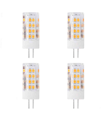 G4 LED 3W=35Watt, 300 lumens Soft White (3000K),G4 Bi Pin Base, Flicker Free Dimmable G4 Bi-pin Base,CETL/ETL certified, LED Bulb ideal for outdoors, indoors, wall sconce, chandeliers, landscape lighting, vanities etc (4-Pack) -