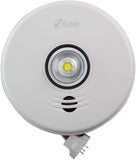 Cymak P4010ACLEDSCOCA 120 VAC Integrated 3-in-1 LED Strobe and 10-Year Talking Smoke & CO Alarm