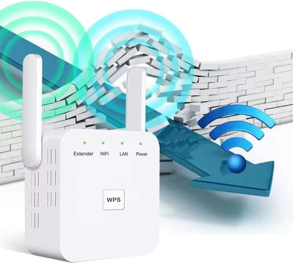 2024 Newest WiFi Extender, WiFi Repeater, WiFi Booster, Covers Up to 9860 Sq.ft and 60 Devices, Internet Booster - with Ethernet Port, Quick Setup, Home Wireless Signal Booster