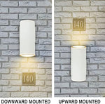 Modern Porch Light Outdoor Wall Lamp Weather-Proof Cylinder Wall Sconce Suitable for Garden & Patio Matte White Finished[ UL-Listed ]FAST DELIVERY.