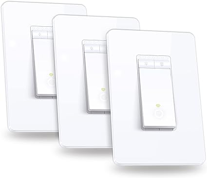 Smart Wi-Fi Dimmer Switch by TP-Link (KS225P3) - Neutral Wire and 2.4GHz Wi-Fi Connection Required, Works with Apple Home, Alexa & Google Home, No Hub Required