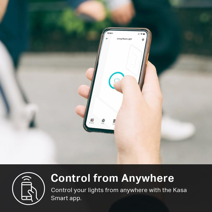 Smart Wi-Fi Dimmer Switch by TP-Link (KS225P3) - Neutral Wire and 2.4GHz Wi-Fi Connection Required, Works with Apple Home, Alexa & Google Home, No Hub Required