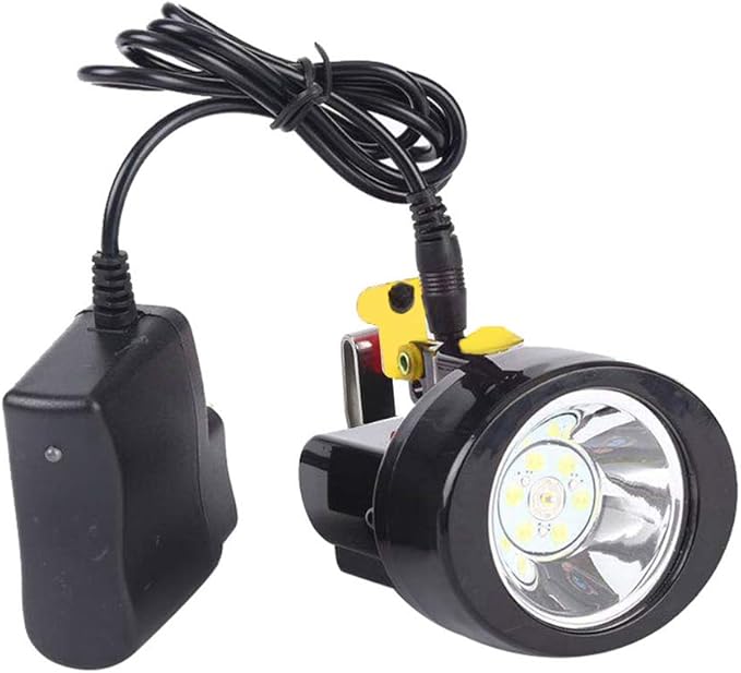 Waterproof Explosion-Proof LED Mining Light Rechargeable Mining Headlamp Miners Lamps KL2.8LM Cap Lights for Coal Miner Night Coon Hunting Headlamp (Yellow) .Fast and free delivery.
