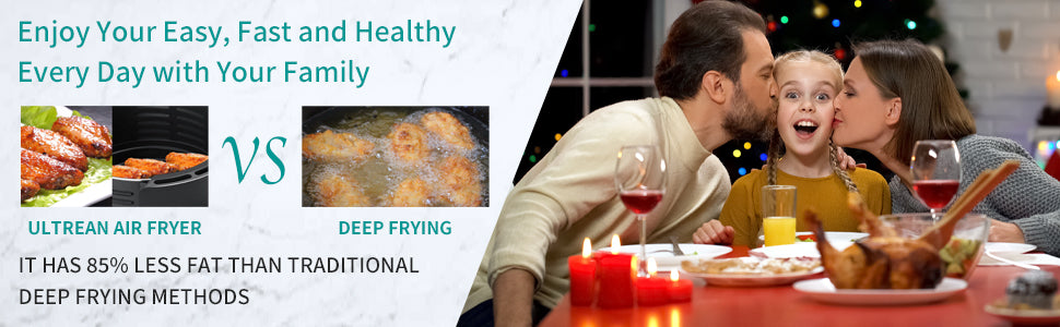 Air Fryer, 4.2 Quart (4 Liter) Electric Hot Air Fryers Oven Oilless Cooker with LCD Digital Screen and Nonstick Frying Pot, UL Certified,fast and free shipping.