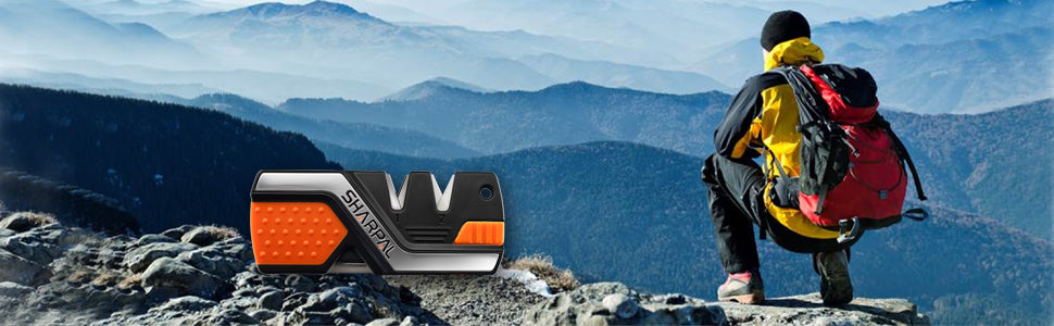 101N 6-in-1 Pocket Knife Sharpener & Survival Tool with Fire Starter Ferro Rod, Whistle & Diamond Sharpening Rod, Quickly Repair, Restore and Hone Straight and Serrated Blade,free and fast delivery.