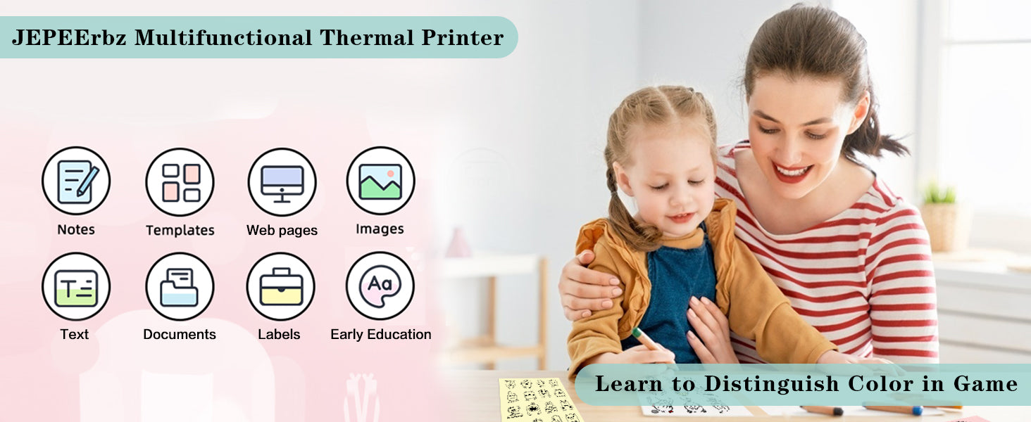 Mini Printer Portable, Inkless Sticker Printer with 8 Rolls Paper, Bluetooth Wireless mini Thermal Printer Compatible with iOS + Android for Journal, Memo, Photo, Print Pod Gifts for Girls Kids,Colour Name: Blue. Fast and free shipping.