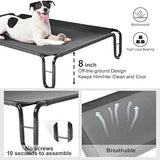 pettycare Elevated Outdoor Dog Bed - Dog Cots beds for Medium Dogs, Waterproof Raised Dog Bed Easy to Assemble, Cooling Elevated Dog Bed with Teslin Mesh, Durable, Non Slip, Up to 40 lbs,Black,FREE SHIPPING, Delivery 1 week .