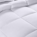 Cymak Bedding All Season Comforter - Ultra Soft Down Alternative Comforter - Plush Siliconized Fiberfill Duvet Insert - Box Stitched (Queen, White)