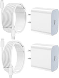 iPhone Charger Apple Charger,[Apple MFi Certified]2 Pack Apple Type C Wall Charger Block with 2 Pack [6FT&10FT] Long USB C to Lightning Cable for iPhone 14/13/12/12 Pro Max/11/Xs Max/XR/X,AirPods Pro