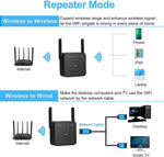 2024 Newest WiFi Extender, WiFi Repeater, WiFi Booster, Covers Up to 9840 Sq.ft and 60 Devices, Internet Booster - with Ethernet Port, Quick Setup, Home Wireless Signal Booster