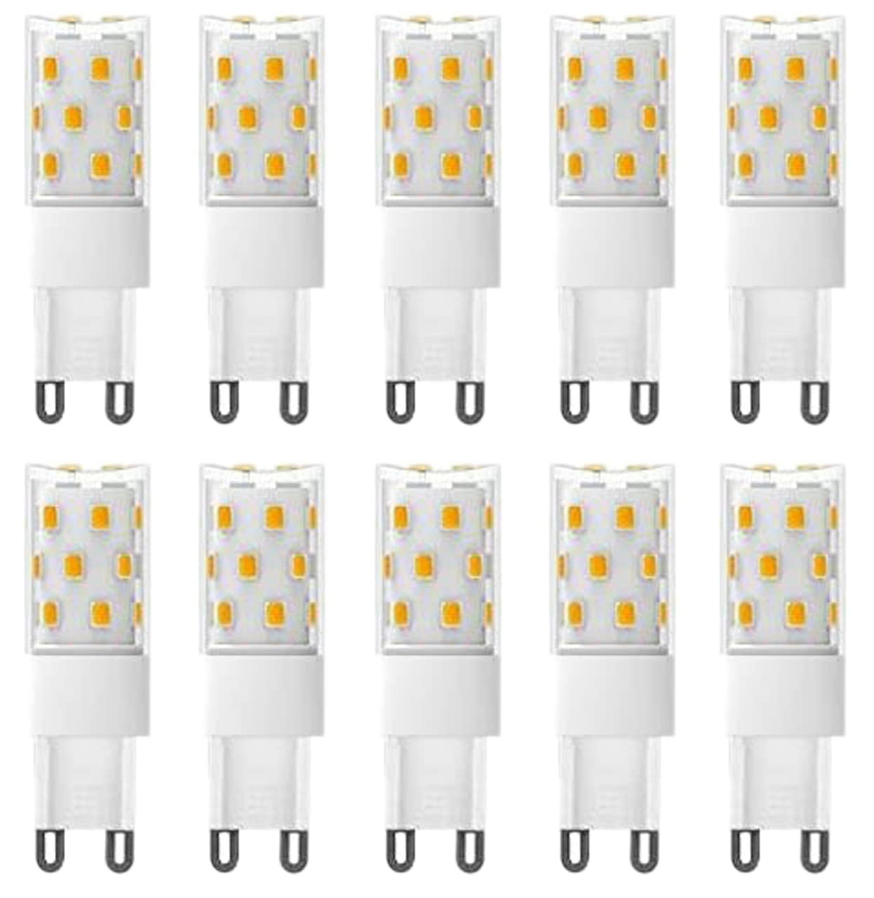 G9 LED Light Bulb,Bi Pin, 6Watt,  60W Equivalent ,600 lumens, Flicker Free, Dimmable, CETL/ETL (4-Pack)