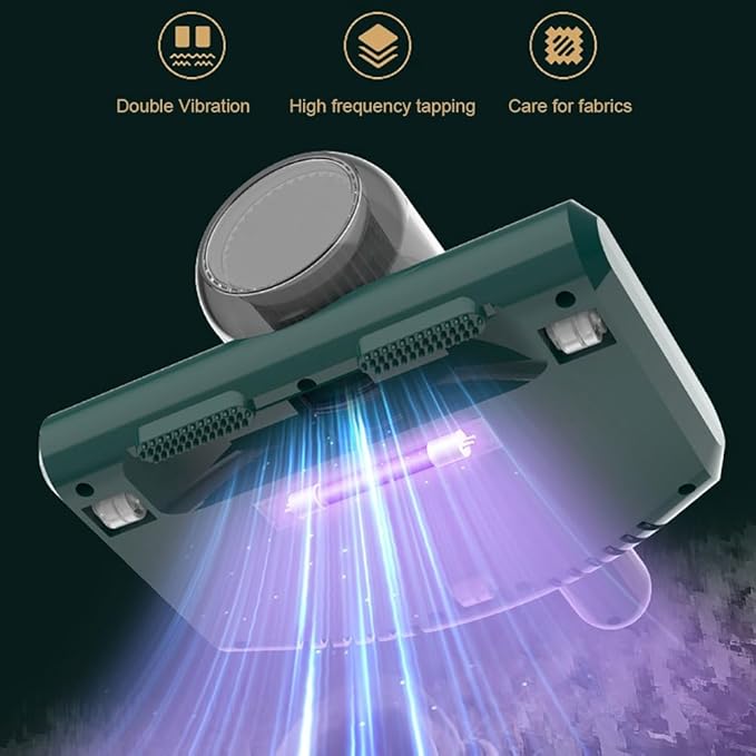 Low Noise Small Mite Remover Wireless Charging UV Mite Remover Bed Vacuum Cleaning Machine White,fastand free shipping.