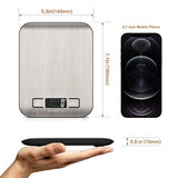 Food Scale, 11lb Digital Kitchen Scales Weight Ounces and Grams for Cooking and Baking, 6 Units with Tare Function (Battery Included)Free shipping,fast delivery