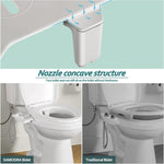 Bidet Attachment - Non-Electric Cold Water Bidet Toilet Seat Attachment with Pressure Controls,Retractable Self-Cleaning Dual Nozzles for Frontal & Rear Wash