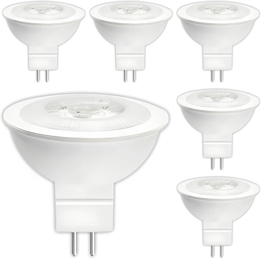 MR16, 50W Equivalent, 4000K, 580LM, Dimmable LED Light Bulb (6-Pack)