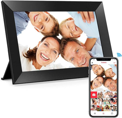 10.1 Inch WiFi Digital Picture Frame, 1280x800 HD IPS Touch Screen Photo Frame Electronic, 32GB Memory, Auto-Rotate, Wall Mountable, Share Photos/Videos Instantly via Frameo App from Anywhere.Free and fast delivery