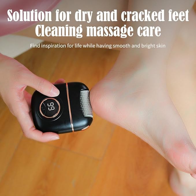 Automatic Callus Remover for Feet,Electric Washable Digital Display Electric Foot Polisher with Roller Heads 2 Gears,Rechargeable Pedicure Tools Waterproof Foot File for Dead Cracked Skin (Blue).free delivery in 30days
