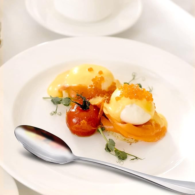 Cutlery Set, 24 Piece Stainless Steel Flatware Set, Silverware Set Service for 6, Dinnerware Utensil Set with Knife, Fork, Spoon, Dessertspoon, Use for Home, Restaurant with Gift Box,FREE AND FAST DELIVERY ONE WEEK.