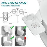 Bidet Attachment - Non-Electric Cold Water Bidet Toilet Seat Attachment with Pressure Controls,Retractable Self-Cleaning Dual Nozzles for Frontal & Rear Wash