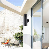 Modern Porch Light [ UL-Listed ] Matte Black Painted Outdoor Wall Lamp Weather-Proof Cylinder Wall Sconce Suitable for Garden & Patio,Free shipping to Canada.