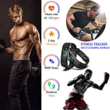 Fitness Tracker with Blood Pressure Heart Rate Sleep Monitor, Waterproof Activity Tracker Health Watch, Step Calorie Counter Pedometer for Men and Women for Android and iOS Smartphone