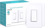 Wi-fi Smart 3-Way Light Switch Kit  (HS210 KIT) - Neutral Wire and 2.4GHz Wi-Fi Connection Required, Works with Alexa and Google Home, No Hub Required, UL Certified, 2-Pack,Free Shipping to Canada.