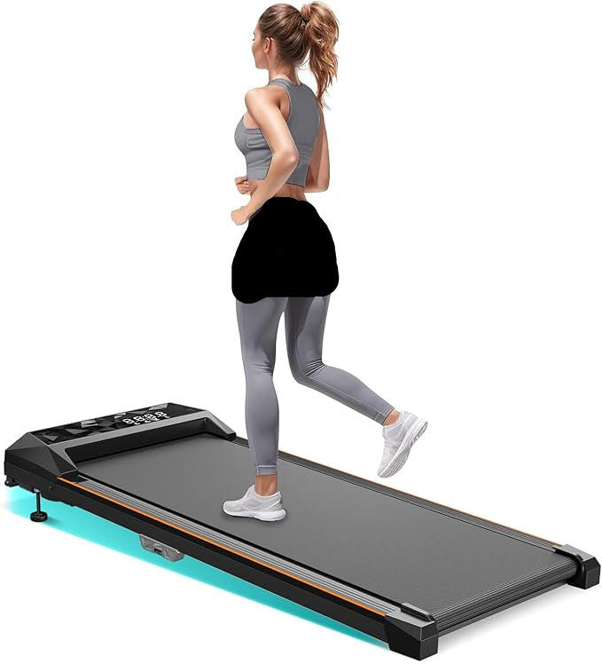 Walking Pad with Incline 15°, 4 in 1 Under Desk Treadmill, Portable Treadmill with Remote Control, 300LBS Capacity Walking Running Treadmill for Home & Office,Fast and free shipping.