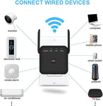 2024 Newest WiFi Extender, WiFi Repeater, WiFi Booster, Covers Up to 9840 Sq.ft and 60 Devices, Internet Booster - with Ethernet Port, Quick Setup, Home Wireless Signal Booster