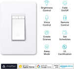 Smart Wi-Fi Dimmer Switch by TP-Link (KS225P3) - Neutral Wire and 2.4GHz Wi-Fi Connection Required, Works with Apple Home, Alexa & Google Home, No Hub Required