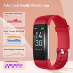 Fitness Tracker with Blood Pressure Heart Rate Sleep Monitor, Waterproof Activity Tracker Health Watch, Step Calorie Counter Pedometer for Men and Women for Android and iOS Smartphone