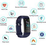 Fitness Tracker with Blood Pressure Heart Rate Sleep Monitor, Waterproof Activity Tracker Health Watch, Step Calorie Counter Pedometer for Men and Women for Android and iOS Smartphone