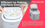 FRIGIDAIRE EFIC189-Silver Compact Ice Maker, 26 lb per Day, Silver (Packaging May Vary), Free shipping