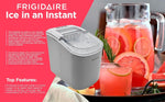 FRIGIDAIRE EFIC189-Silver Compact Ice Maker, 26 lb per Day, Silver (Packaging May Vary), Free shipping