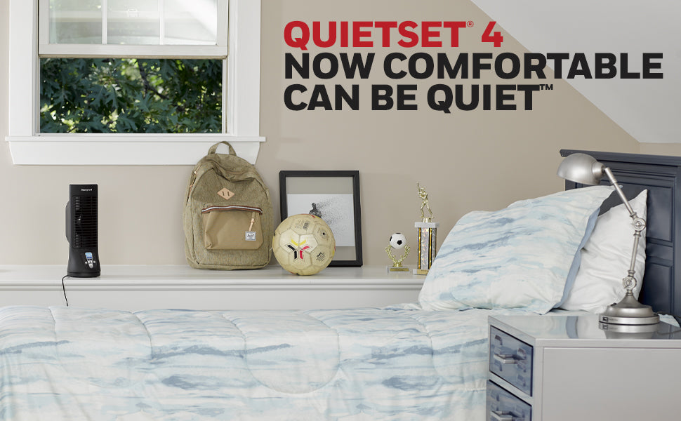 Honeywell HTF210B QuietSet Personal Table Fan, Black – Oscillating Personal Fan with Quiet Operation and 4 Levels of Power and Sound,FREE SHIPPING FAST DELIVERY