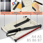 Guillotine Paper Cutter A4 – Heavy Duty Paper Trimmer with Safety Guard,15 Sheets Capacity, Precision Guillotine Cutter for Cutting Paper, Card,Photos,Vinyl and More with Ease.Free shipping,fast delivery.