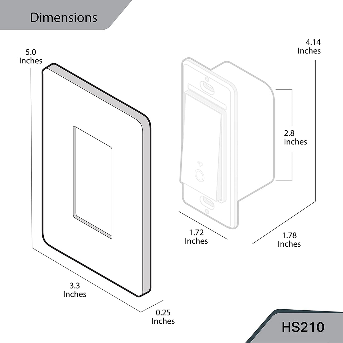 Wi-fi Smart 3-Way Light Switch Kit  (HS210 KIT) - Neutral Wire and 2.4GHz Wi-Fi Connection Required, Works with Alexa and Google Home, No Hub Required, UL Certified, 2-Pack,Free Shipping to Canada.