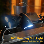 Waterproof BBQ Light Strip 10 LED Lights, BBQ Light Strip Aluminum Clips, Grill Accessories, Lighting for Outdoor, BBQ and Cycling, Brand lfcfordx  ,Gifts for Men. Free shipping fast delivery.