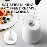 Kitchen Powerful Milk Frother Wand - Ultra Fast Handheld Drink Mixer - Electric Whisk Foam Maker for Coffee, Lattes, Cappuccino, Frappe, Matcha, Hot Chocolate & Coffee Creamer - Milk Boss Black,Free shipping fast delivery.