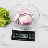 Food Kitchen Scale; Rechargeable Digital Scale with LCD Backlit Display and Protective Tray, 5kg x 0.1 for Baking Cooking Meal Prep Parcel, Large Stainless Steel Weighing Platform,Free shipping,fast delivery.