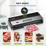 kitchen Vacuum Sealer Machine, Multi-Functional Food Sealer, Built-in Cutter & Bag Storage, Globefish Technology for High-Speed Continuous Working, Food Vacuum Sealer with Vacuum Bags & Roll Bag.Free and fast delivery.