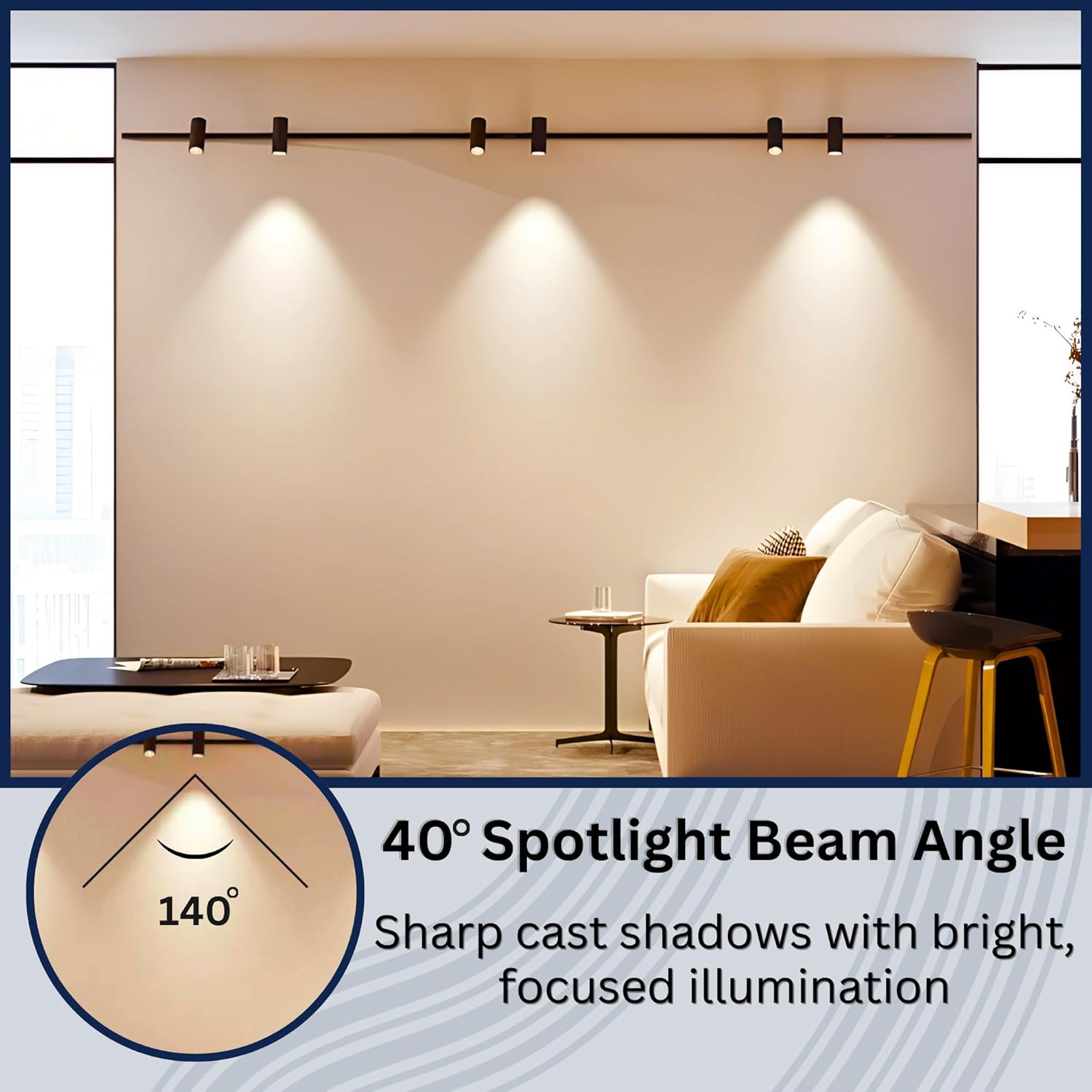 MR16, 50W Equivalent, 5000K, 580LM, Dimmable LED Light Bulb (6-Pack)